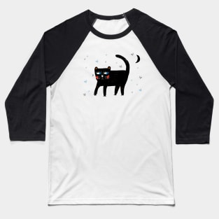 MIDNIGHT CAT Baseball T-Shirt